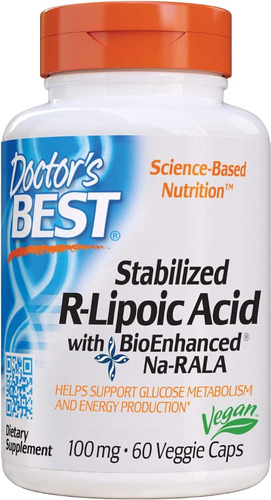 Ácido R-lipoico 100 Mg Doctor's Best 60 Cápsulas