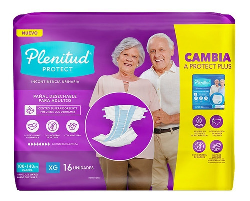 Imagen 4 de 4 de Pañal Para Adultos Plenitud Protect + Protect Plus M G Xg