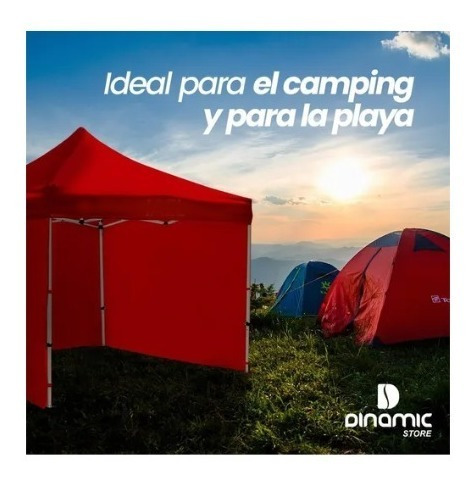 Imagen 3 de 7 de Gazebo Plegable 3x3 Blanco 4 Paredes Premium Carpa Easy