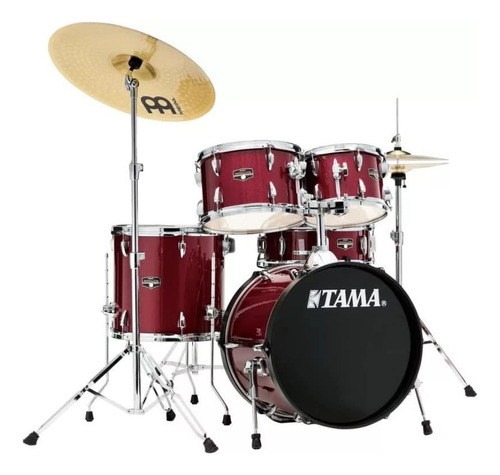 Tama Imperialstar Kit De 5 Piezas Con Platillos Meinl Hcs
