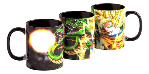 Taza Dragon Ball Super Goku Mod N°3 Interior Y Asa De Color