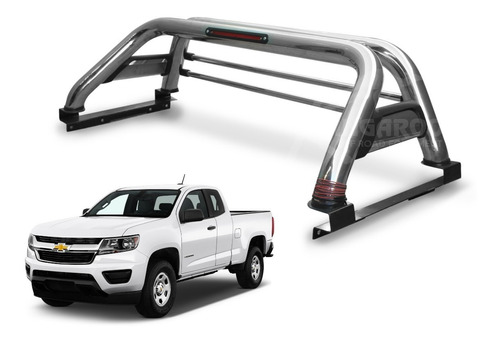 Barra Antivuelco Acero Inox Chevrolet Colorado 2015-2023