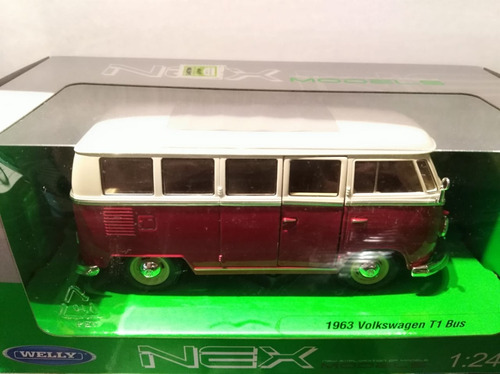  Vw Bus 1963 1:24 Roja Welly Milouhobbies A2491