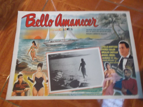 Vintage Lobby Card De Chucho Avellanet En Bello Amanecer!