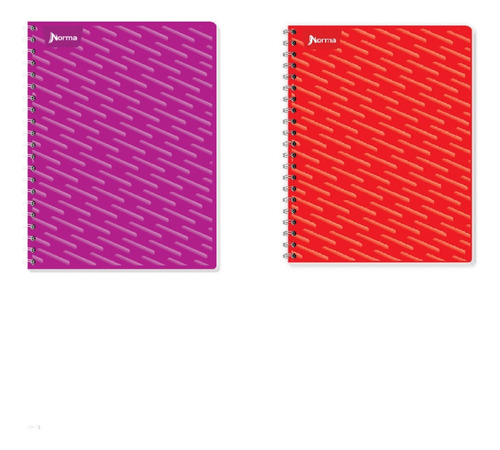 2 Cuadernos Norma Frances Doble Espiral Metálico C.grande 7m