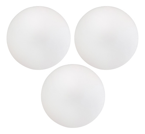 Kit 03 Assentos Redondo Banqueta Cadeira Corino Branco 35 Cm