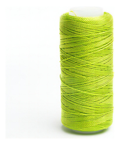 Caja 6 Pzs Hilo Crochet Nylon Sedificado Selanusa Color Verde Limon