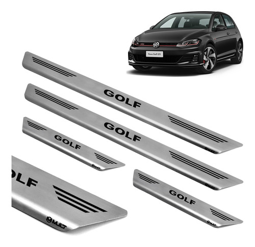 Soleira Proteção Porta Inox Volkswagen Golf Gti Tsi 2015