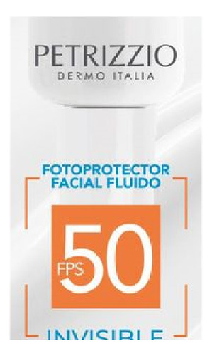 Petrizzio Protector Solar Rostro Fluido Invisible Fps5040ml