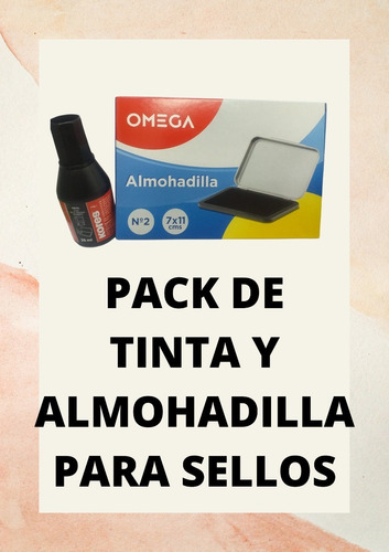 Pack De Tinta Y Almohadilla Para Sellos De Excelente Calidad