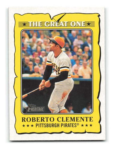 2021 Topps Heritage The Great One Go-17 Roberto Clemente Pit