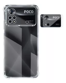 Capa Para Xiaomi Poco X4 Pro 5g Queda 6.67 + Pelicula Camera