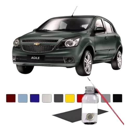 Tinta Tira Risco Retoque Auto Chevrolet Cor Verde Hera