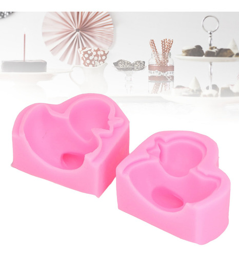 Moldes Para Fondant, 2 Unidades, Con Forma De Pato Rosa, Con