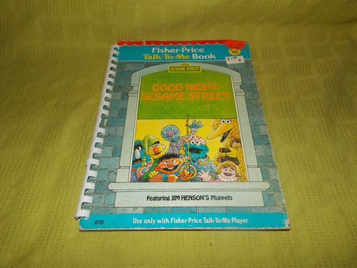 Fisher-price Talk-to-me Book N°10 / Good Night Sesame Street