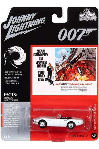 Johnny Lightning 007 Connery Pop Culture 1967 Toyota 2000gt 