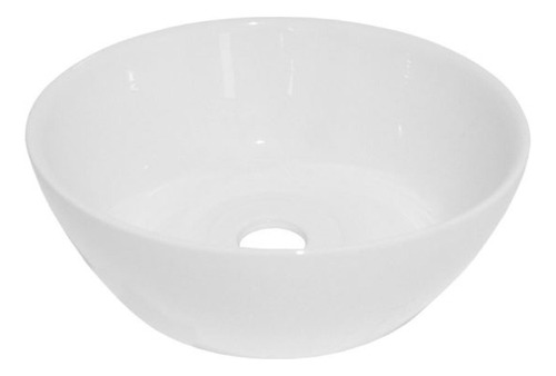 Bacha De Baño Apoyo Nahuel Color Blanco 31x31x11cm De Loza