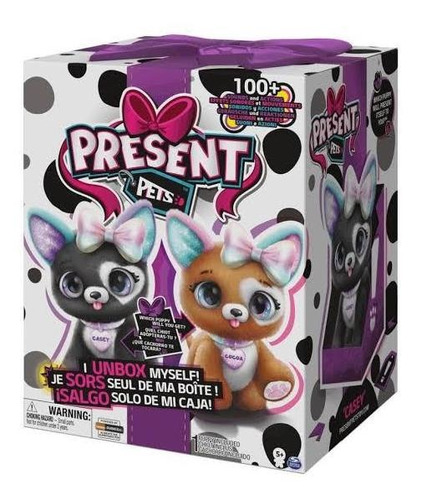 Mascota Interactiva, Sonidos, Present Pets, Caja Sorpresa