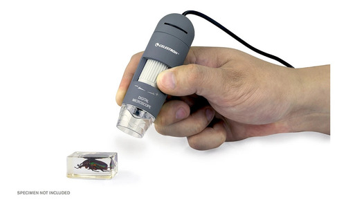 Imagen 4 de 10 de Microscopio Digital Usb Celestron Deluxe 1600 X 1200 + 6 Led