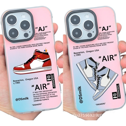 Funda Baloncesto Aurora Láser Dura Para Iphone16pro/15/14/..
