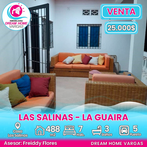  Casa En Venta Las Salinas  La Guaira 