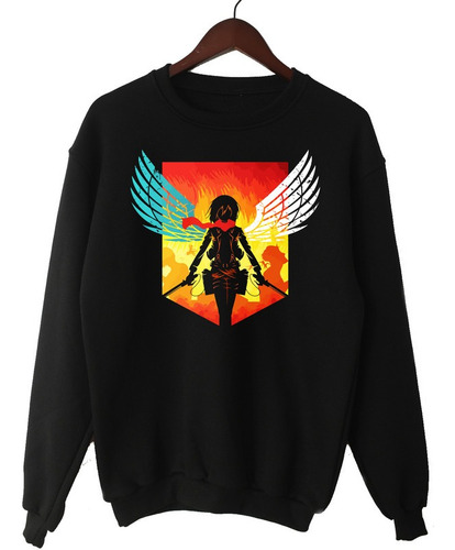 Buzo Mikasa Escudo Attack On Titan Frisa Invisible Algodón