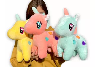 Unicornio Peluche 33cm Hermoso De Lujo Perfumado