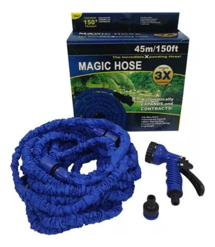  Manguera Magic Hose Expandible 45 Metros Con Pistola