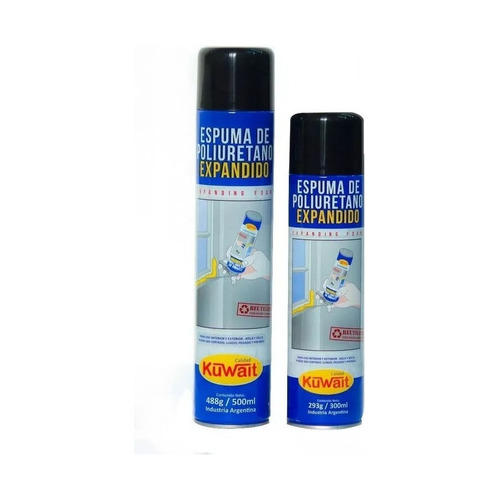 Imagen 3 de 5 de Espuma Poliuretano Expandido Aerosol 500ml Kuwait Pintumm
