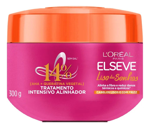 Kit Elseve Liso Dos Sonhos Sh + Cond + Másc 3 Itens