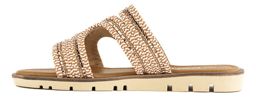 Sandalia Tiras Flat Casual Boho Para Mujer Walki Clara