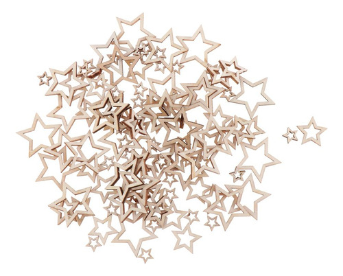 2 X 100 Unids Etiqueta De Sin Terminar De Estrellas Hueco
