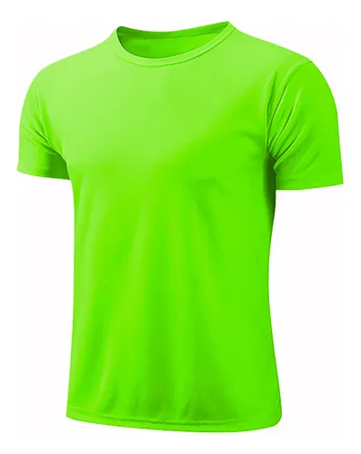Remera Verde Fluor Hombre MercadoLibre