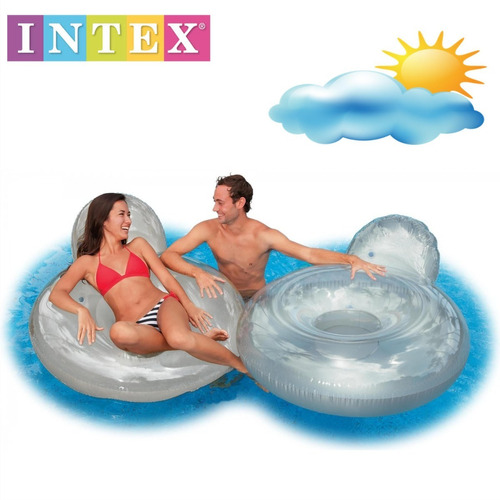 Sillón Colchón De Aire Flotador Intex 58889 137 X 122cm 