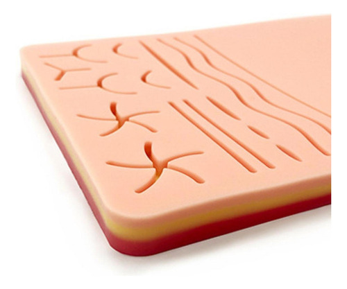 Suturing Practice Pad Silicona Simulación De La Piel Humana