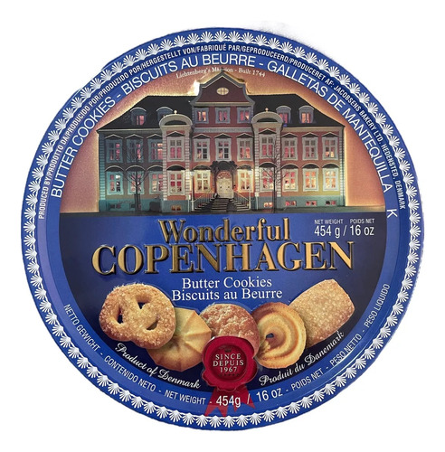 Galletitas De Manteca Danesa Copenhagen Butter Cookies 454g