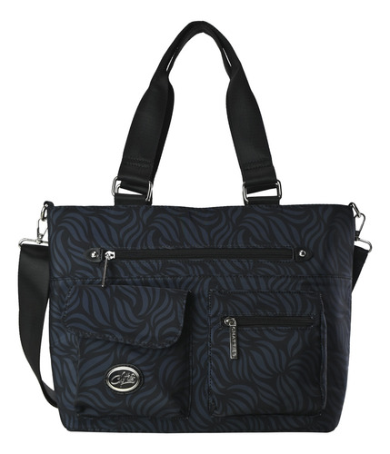 Bolso De Mujer Tote Chatties Floreada Con Compartimentos