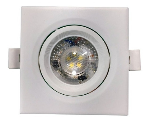 Spot Led Embutido Quadrado 6500k 5w, Kit Com 10 Peças.