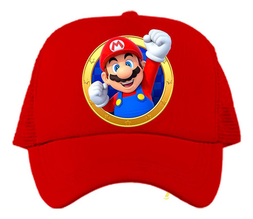 Gorra Mario Bros Moneda Personajes Luigi Toad Peach Killroy