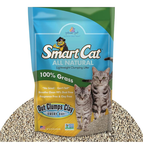 Arena Para Gatos Aglomerante Natural Smartcat - Libre De Quí