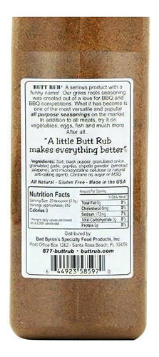 Sazonador Para Carne Asada Y Demas Bad Byron's Butt Rub Cond