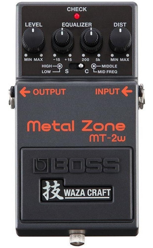 Pedal Boss Mt-2w Metal Zone Distorção Waza Craft