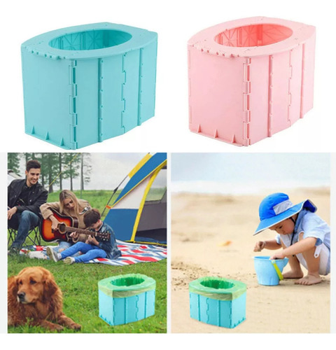 Inodoro Plegable Portátil Para Coche, Acampada, Viajes.