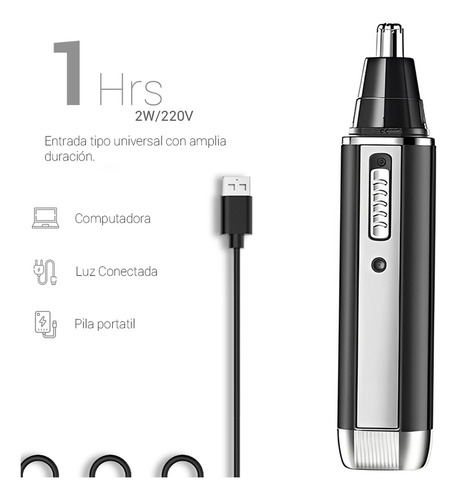 Sa De Afeitadora Multifuncional Kit Profesional Recargable 4