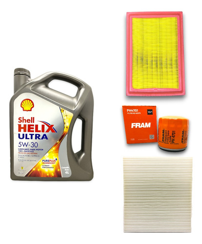 Kit Filtros Prisma Cobalt Joy + Aceite Shell 5w30 Sintentico