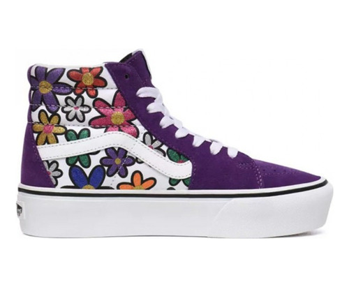 Tenis Vans Sk8-hi Platform Glitter Daisies