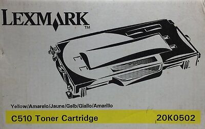 New Lexmark 20k0502 C510 Yellow Toner Cartridge  Zzd