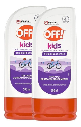 Kit 2 Loção Repelente De Insetos E Dengue Off Kids - 200ml