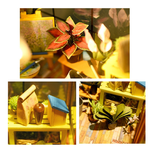 Diy Casa De Muñecas De Madera Para Montar El Kit De Decoraci