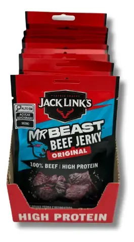 Beef Jerky Original Mr Beast 60g - Caixa Fechada 12un